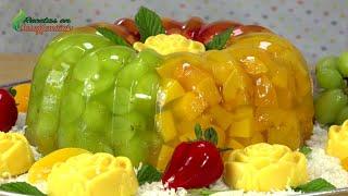 COMO HACER GELATINA CON FRUTAS | Postre fácil y rápido | MAS postres en Recetas en Casayfamiliatv