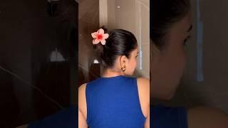 Cute flower clip hairstyle #hairstyle #shorts #ytshorts #youtubeshorts #ashortaday #viral #trending