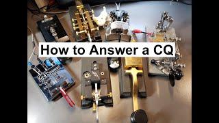 How to Answer a CQ  Learn Morse Code