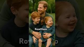 Prince Harry with Archie and Lilibet #family #father #love #happy #cute #archie #Lilibet #daughter