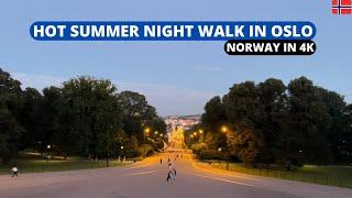 Summer Walking in Oslo, Norway - 2022 Walking Tour - 4K