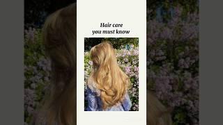Hair care you must know  #koreanglowup #aesthetic #koreanbeautytips #beautyvibes #aesthetic #hair