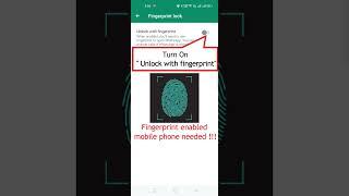 How to Unlock the Secret to WhatsApp Security! Setting a Fingerprint Lock on Your Phone!