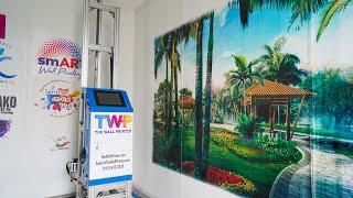 Impressive Indoor Wall Printing on Plastic!