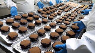 눈물 젖은 초코파이? 3가지 달콤한 파이 만드는 과정 various choco pie (chocolate, strawberry, mocha) - korean street food