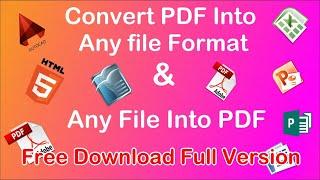 Best PDF Converter Ever (Free Download) Convert Into any file Format