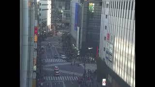 Shibuya City Koen-dori Live Camera 3/9/2025 4:42 PM - 5:54 PM (Sunny - Sunset)