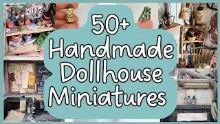 50 in 1! Dollhouse Miniatures made from scratch