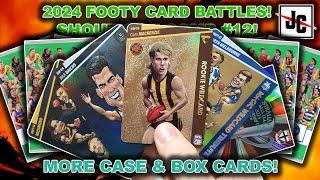 MORE CASE AND BOX CARDS! FOOTY CARD BATTLES | 2024 AFL TEAMCOACH CARDS