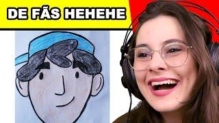 REAGINDO A DESENHOS DE FÃS HEHEHE