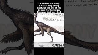 Dinosaurs in Reality and in Jurassic World: Gallimimus Wake up to Reality #shorts #jurassicworld