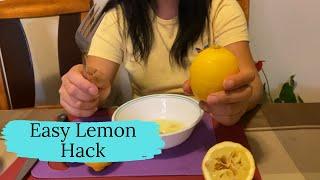 How to SQUEEZE a LEMON using your FORK