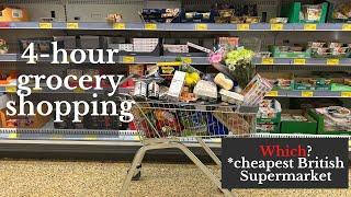  HUGE *4-HOUR* GROCERY SHOPPING AT THE CHEAPEST BRITISH SUPERMARKET