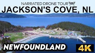 Above the Shores: Discover Jackson's Cove, NL in 4K Splendor! 