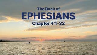 Ephesians 4:1-32 NLT New Living Translation • with text, audio, sunset and ocean background