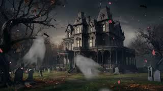 Halloween Music  Halloween Ambience  🪦 Gothic Mansion and Graveyard