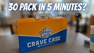 White Castle Crave Case 30PK in 5 Minutes Challenge