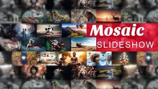 Mosaic slideshow after effects tutorial | after effects slideshow tutorial | After effects tutorial