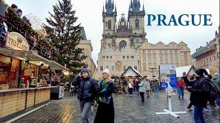 Prague, Czech Republic  December 2022 - 4K HDR Walking Tour