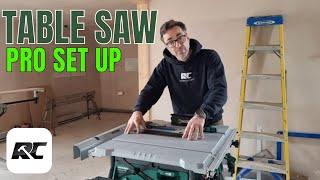 Table Saw set up for first use