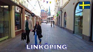 Linköping - Virtual Walking Tour in 4K - April 2023 - Sweden