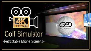 Retractable Movie Screens In Golf Simulators | Golf Pro Delivered - The Pro Sim Installers 2022