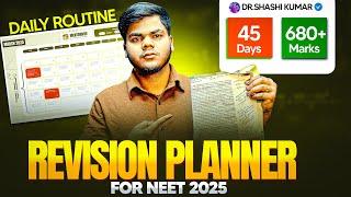 NEET 2025 Last 45 days Revision plan to score 680+ Marks|| Revision + Mock Test + PYQs