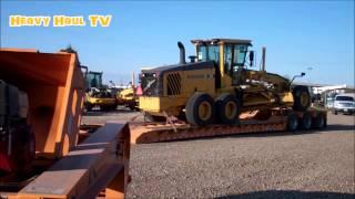 HEAVY HAUL TV: Delivery of the Motor Grader in Grande Prairie, Alberta