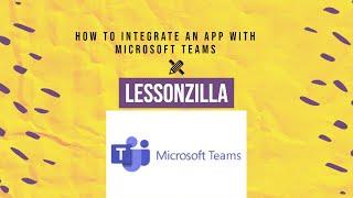 How to integrate an app with Microsoft Teams