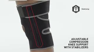 US ACE 200290 Adjustable Knee Support with Stabilizers