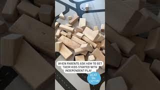Where to start? With the BASICS As in wooden blocks, open fields, rocks, sticks, cardboard box...