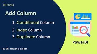 Add Column in PowerBI | PowerBI Tutorial for Beginners in Hindi