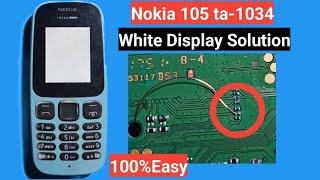 Nokia 105 (ta-1034) White Display lcd Solution | Nokia ta 1034 white display/all nokia white lcd fix