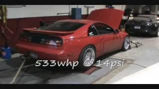 Elliot's Built 300ZX TT getting tuned at Sound Performance