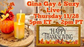 Thanksgiving Day Live Jewelry Auction w/ Gina Gay 5pm ET 2pm PT