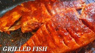 Grilled Fish || Spicy Grilled Fish in 3 Masalas ||  മീൻ മൂന്ന് മസാലയിൽ ഗ്രിൽ ചെയ്തത്