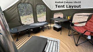 Kodiak Canvas Tent Layout