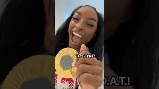 Simone Biles Hilariously Celebrates Winning GOLD At Paris Olympics! #parisolympics2024