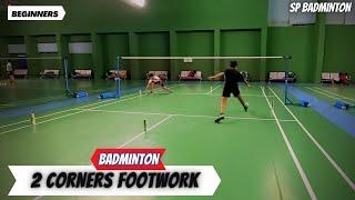 Badminton Footwork | Front & Mid court Intermediate | SP BADMINTON