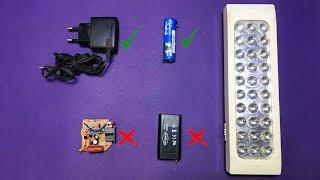 Look How I Repaired My Old LED Rechargeable Emergency Light | Repair Emergency light circuit