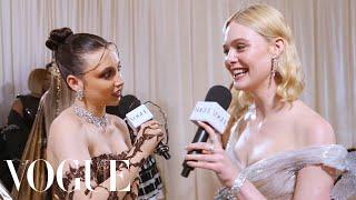 Elle Fanning Pays Homage to Sleeping Beauty at the Met | Met Gala 2024 With Emma Chamberlain