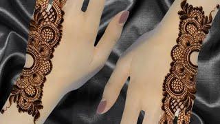 Simple Arabic Mehndi Design For Back hand ll Easy latest mehndi designs for back hand ll Mehndi