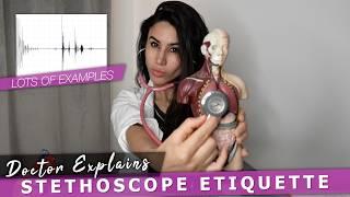 Doctor Explains Stethoscope Examination Patient Etiquette | Heart & Lung Sounds 🩺