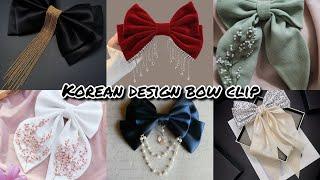 New Design Korean Cute Bow Clips Or Hair Clips For Girls 2024 | Cute Bow Hair Clips ke Design 2024