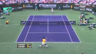 2011.Indian.Wells.Federer.vs.Andreev.Highlights