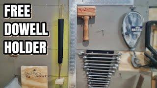 $0 DIY DOWEL HOLDER