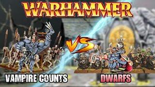 Warhammer Fantasy 6th Edition Battle Report | Vampire Counts VS. Dwarfs