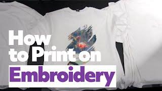 How to Print on Embroidery Using Epson DTG Printer
