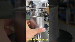 Semi Auto Tin Can #Seamer,Tea Can Closer, Lid Can #Seaming Machine,Manual Can Sealing #China Factory