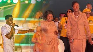 The Dance Challenge between Moses Bliss Wife Marie and Mother at Bliss Experience Homecoming JUDGE